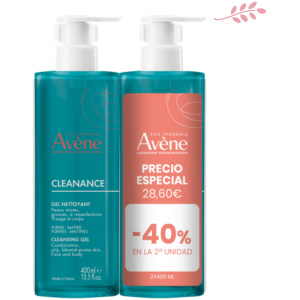 avene cleanance gel limpiador DUPLO