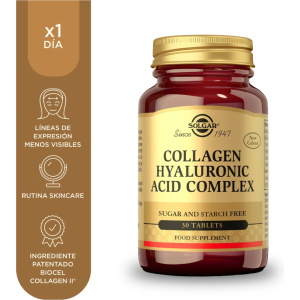 Solgar Ácido Hialurónico Complex con Colágeno 120mg - 30 comprimidos